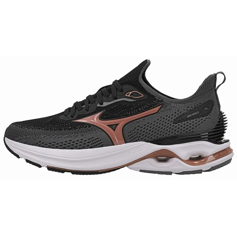 T�nis de Corrida Mizuno Wave Mirai 8 - Preto/ Ros�