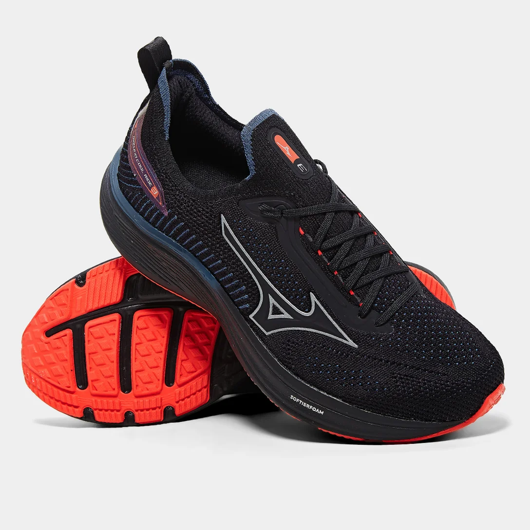 T�nis Mizuno Cool Ride 3 - Preto/ Preto