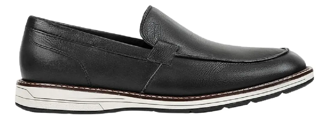 Sapato Ferracini Easy Kingston Ref 6156-675g Couro - Easy Preto