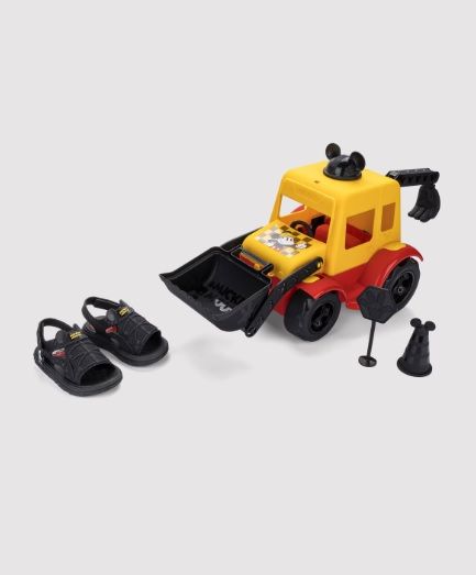 Sand�lia Beb� Mickey Disney Work Time Grendene 23344 - Preto/ Vermelho