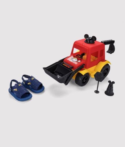 Sand�lia Beb� Mickey Disney Work Time Grendene 23344 - Azul/ Amarelo