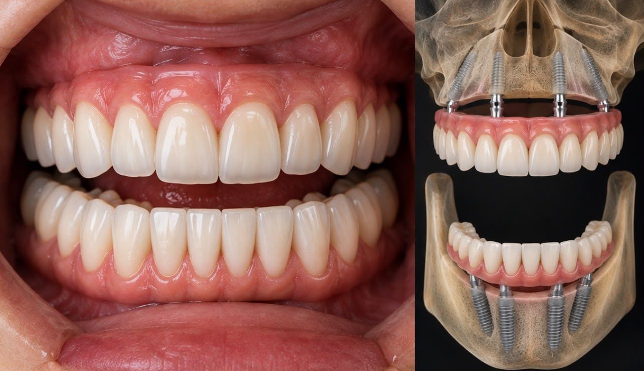 Quantos implantes s�o necess�rios para fazer o protocolo dent�rio?